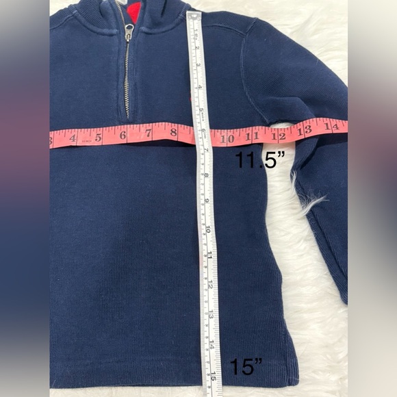 Polo by Ralph Lauren Kids Blue Half-Zip Sweatshirt Size 4T - Picture 6 of 7
